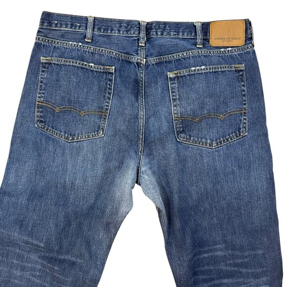 American Eagle Loose Fit Jeans Men's Tagged Size 38x32 Measured 28x30.5 - Picture 4 of 8